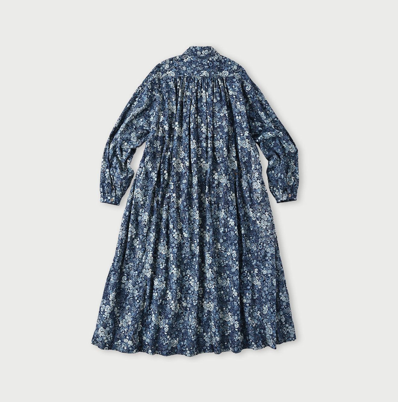 Indigo Autumn Harvest Kushukushu Dress