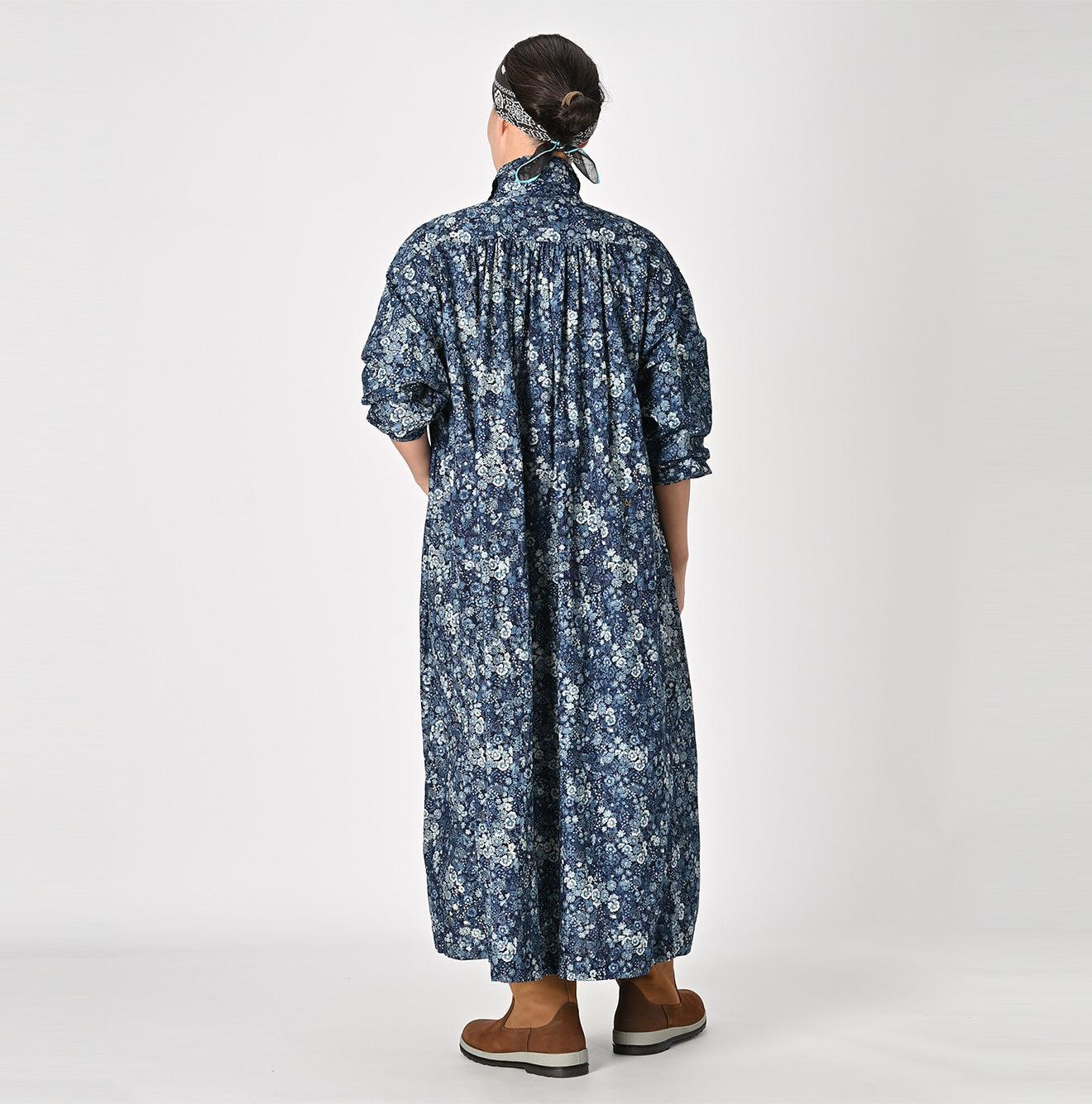 Indigo Autumn Harvest Kushukushu Dress