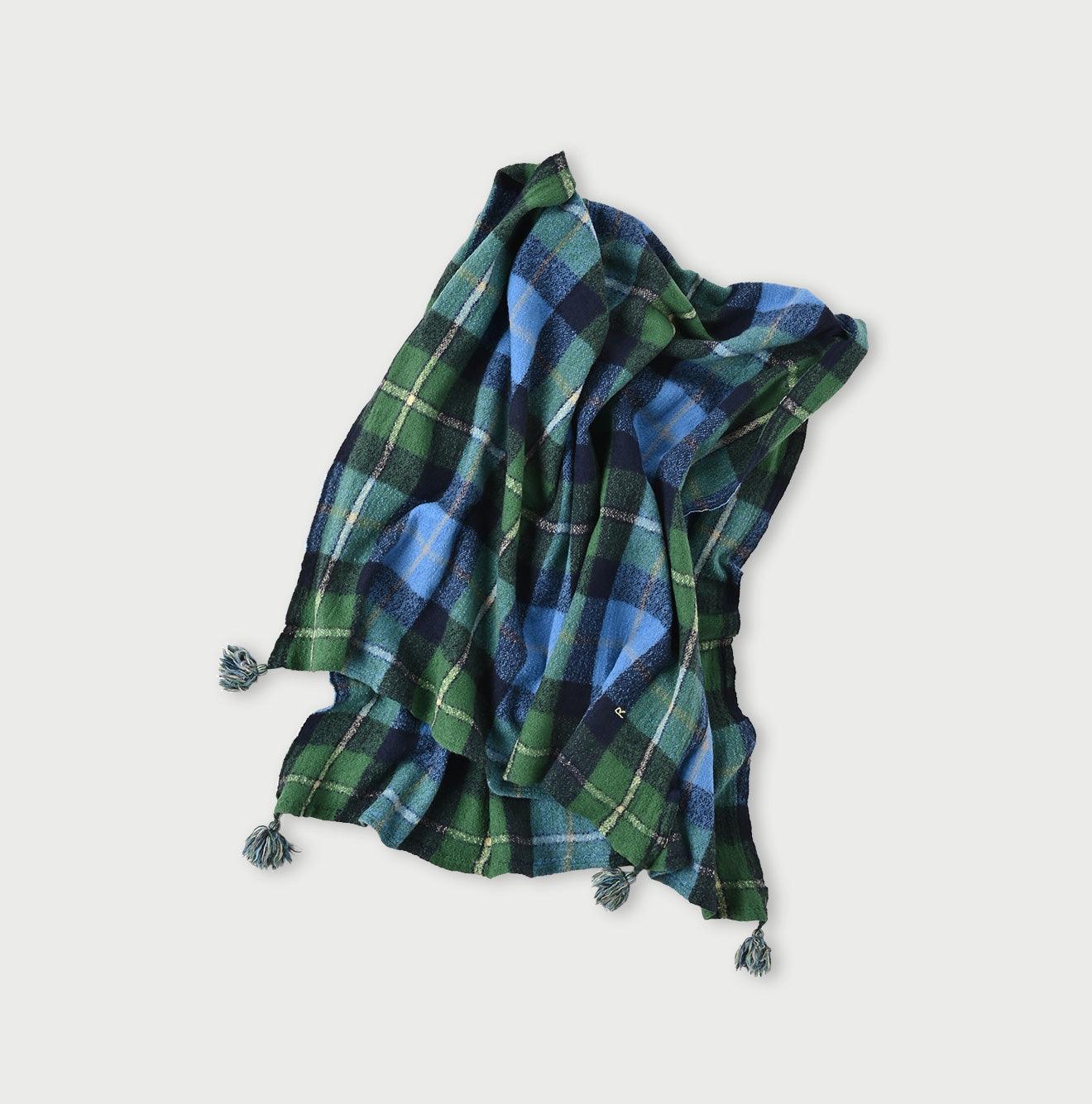 Madras Boiled Wool Stole