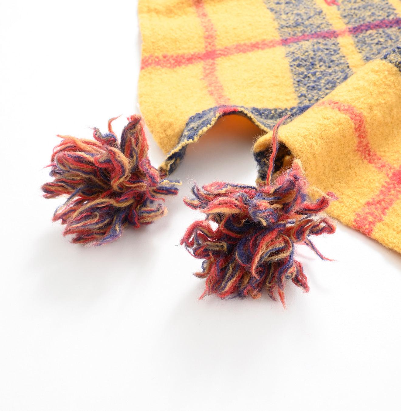 Madras Boiled Wool Stole