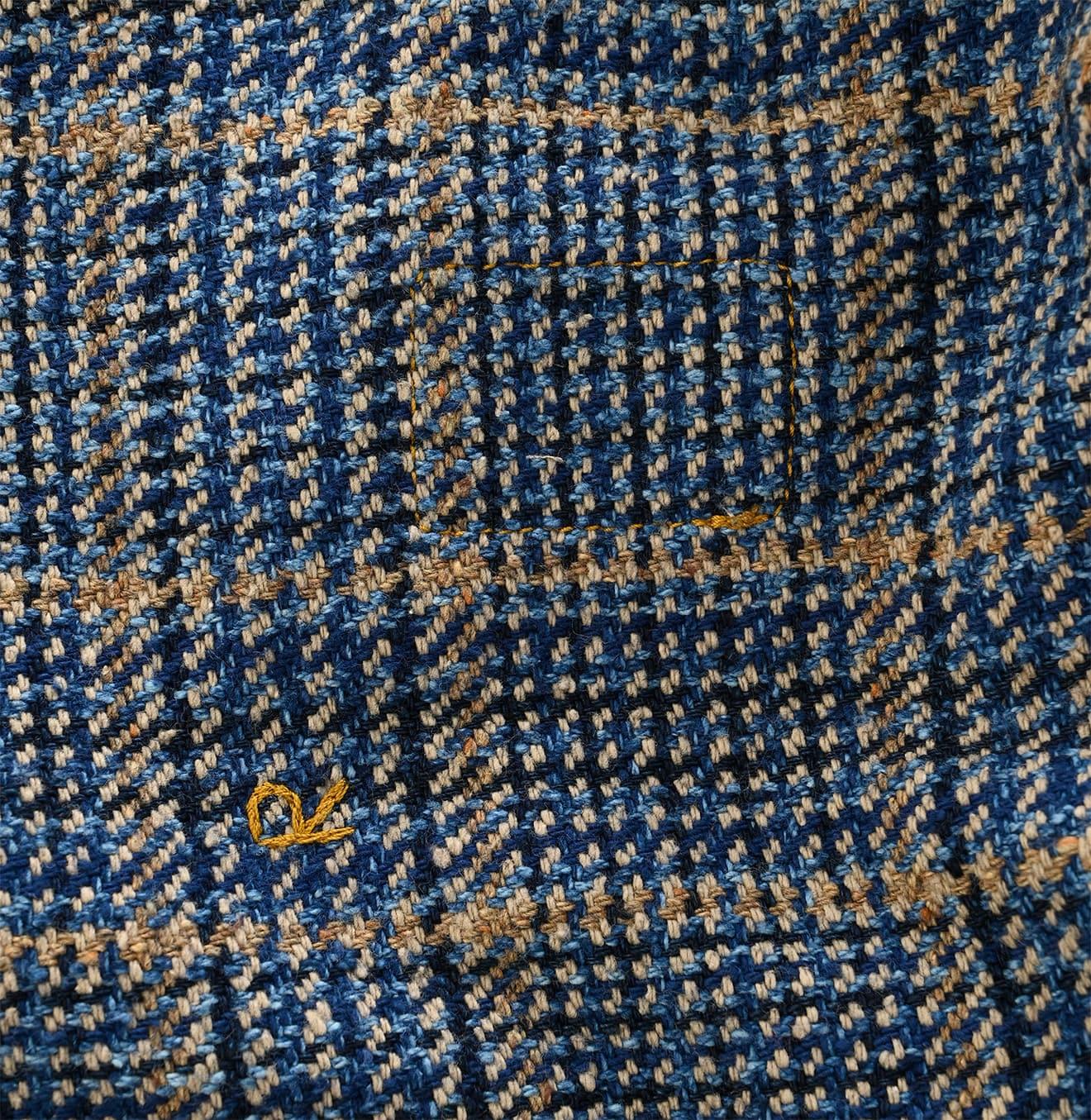 Indigo Cotton Tweed Annie Jacket