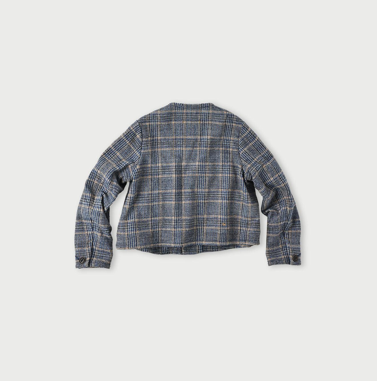 Indigo Cotton Tweed Annie Jacket