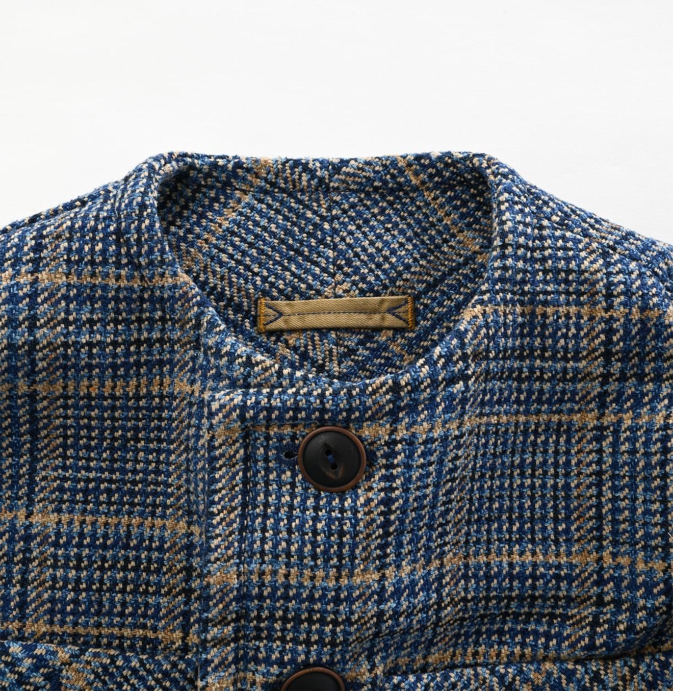 Indigo Cotton Tweed Annie Jacket