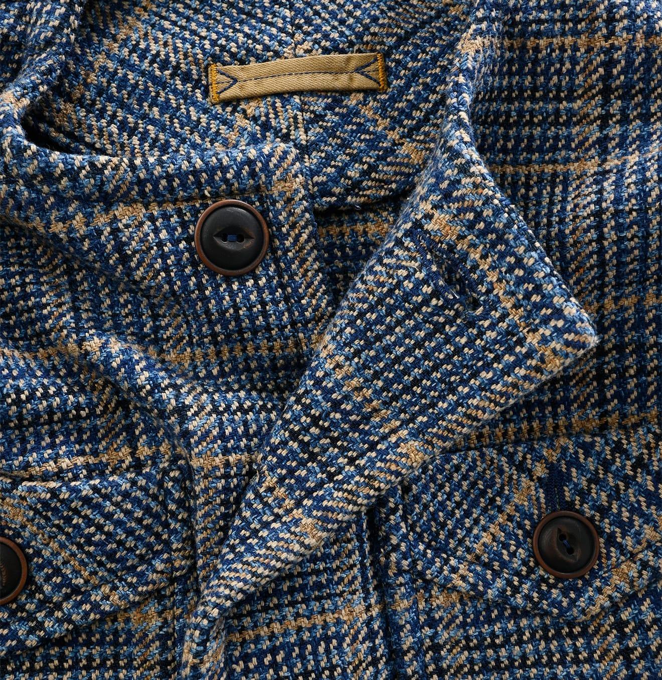Indigo Cotton Tweed Annie Jacket