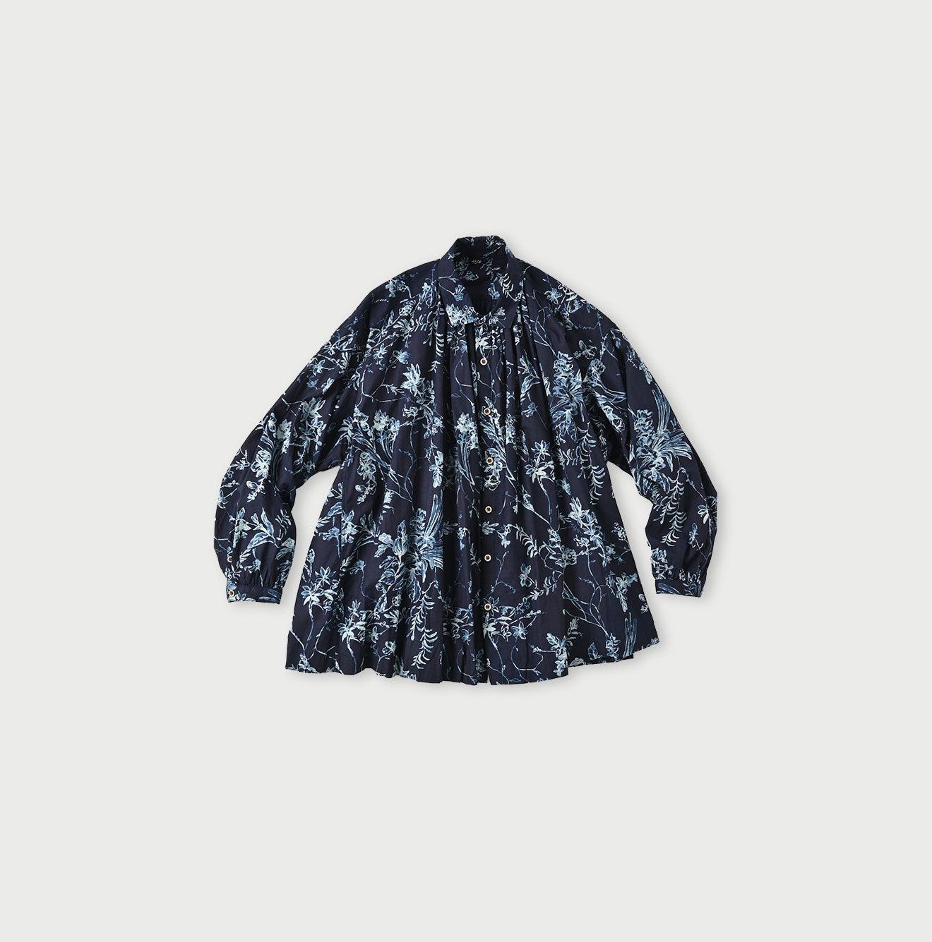 Indigo Umii Sarasa Kushukushu Blouse