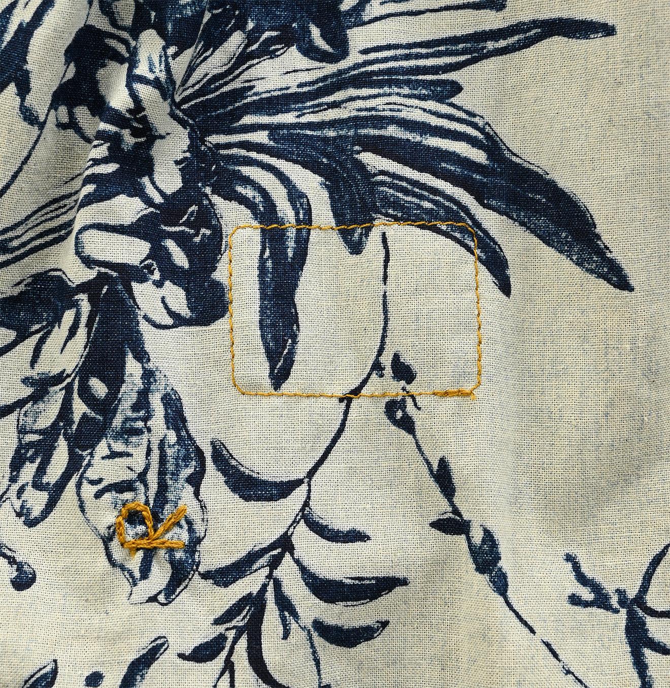 Indigo Umii Sarasa Kushukushu Blouse