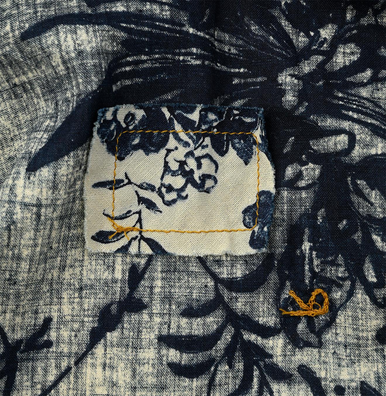 Indigo Umii Sarasa Kushukushu Blouse