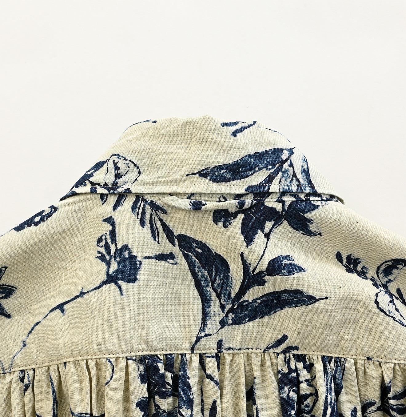 Indigo Umii Sarasa Kushukushu Dress