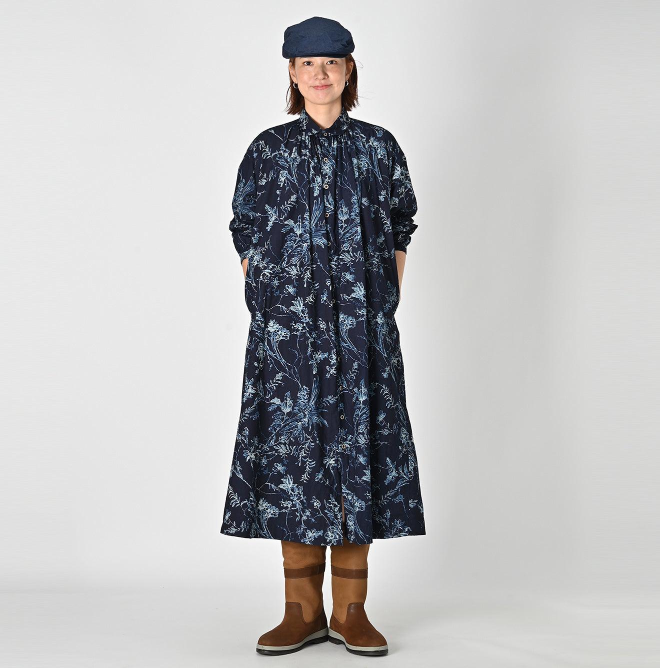 Indigo Umii Sarasa Kushukushu Dress