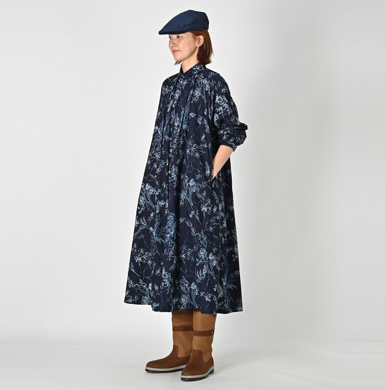 Indigo Umii Sarasa Kushukushu Dress