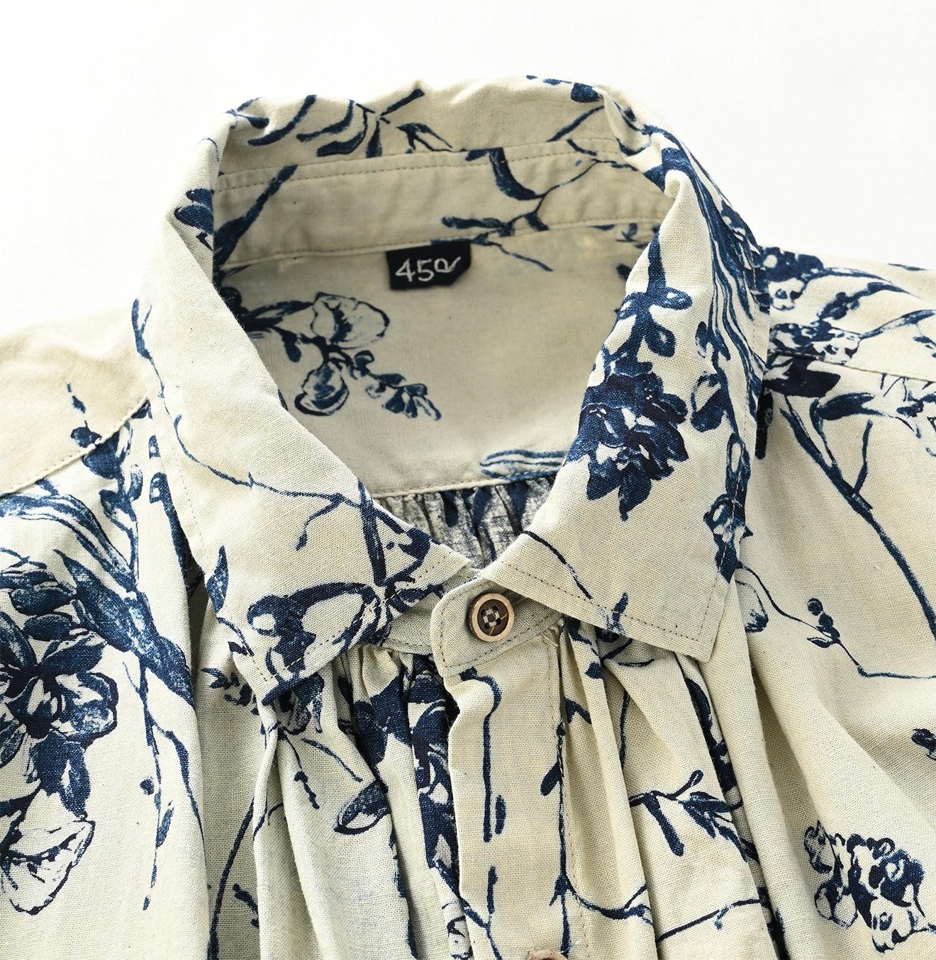 Indigo Umii Sarasa Kushukushu Dress