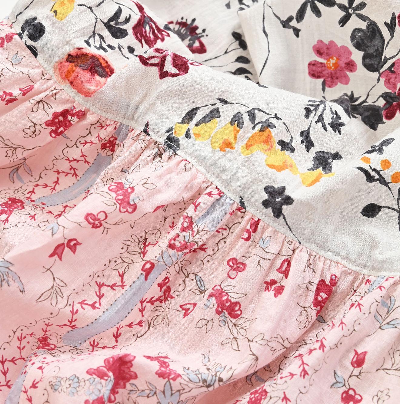 Khadi Flower Mix Blouse