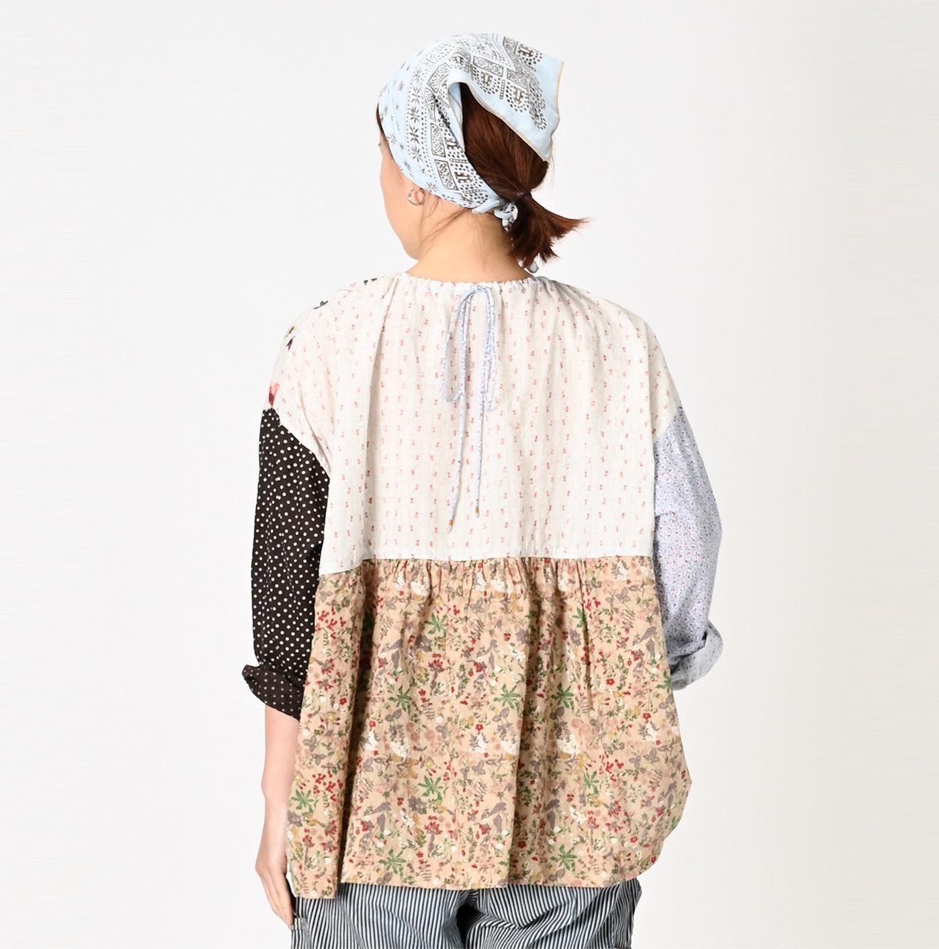 Khadi Flower Mix Blouse