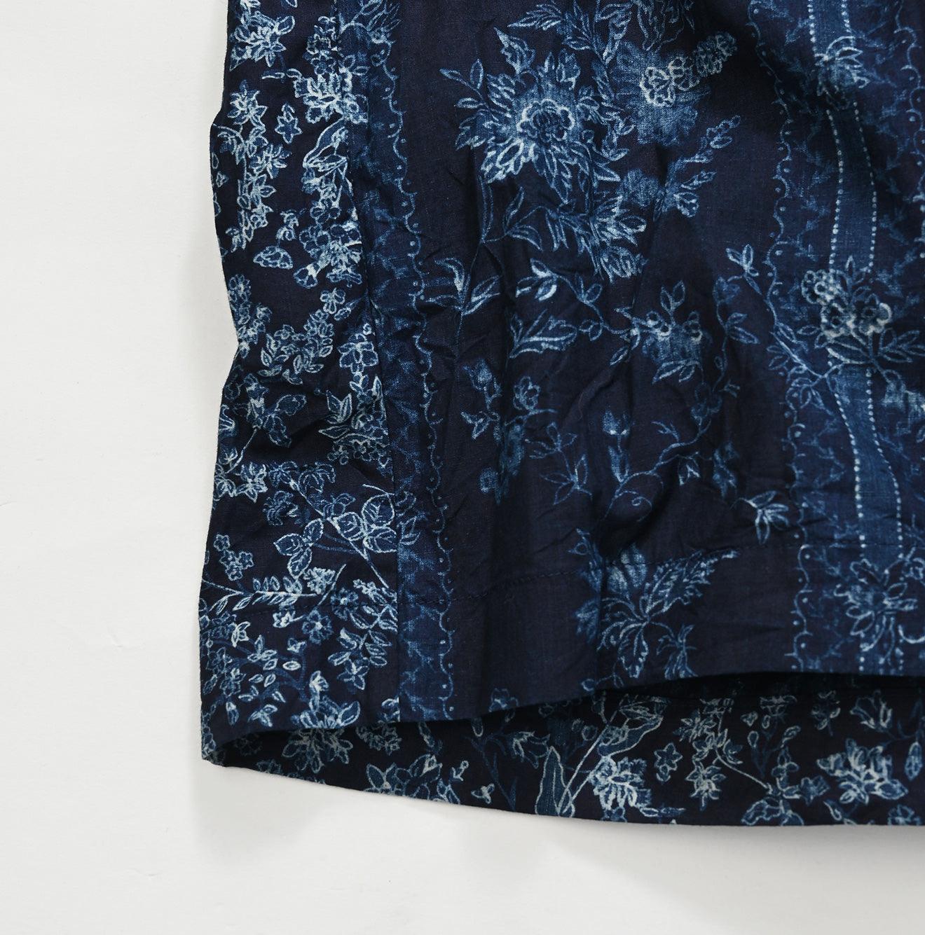 Indigo Khadi Flower Mix Blouse