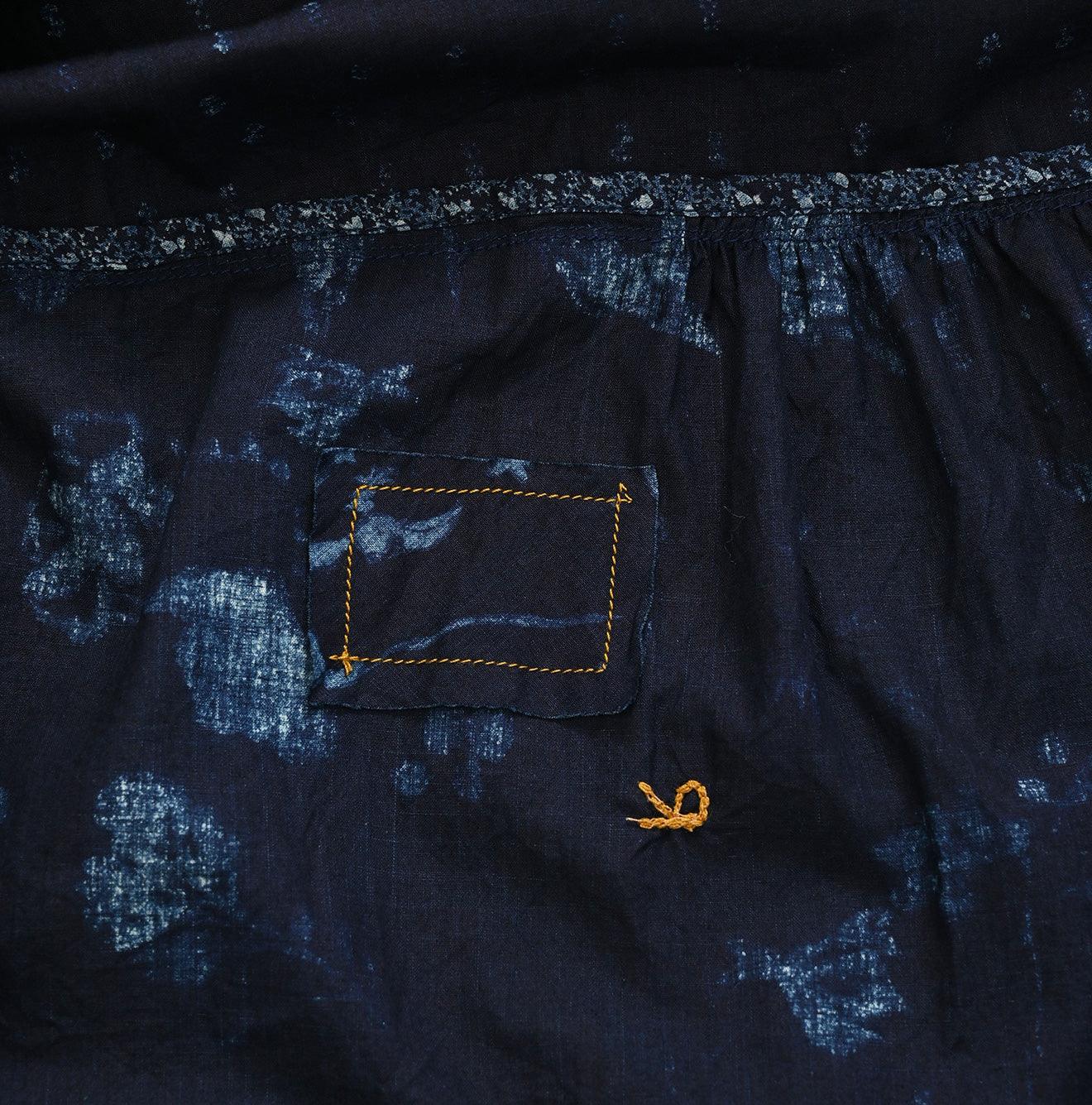 Indigo Khadi Flower Mix Dress