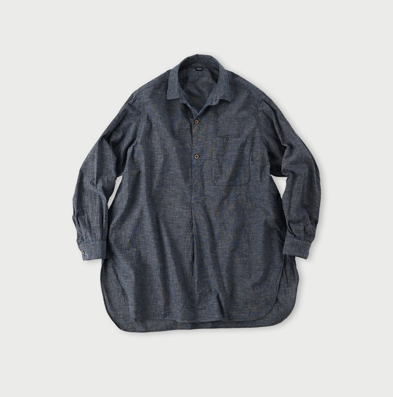 Indigo Hakeme 908 Grandpa Pullover Shirt