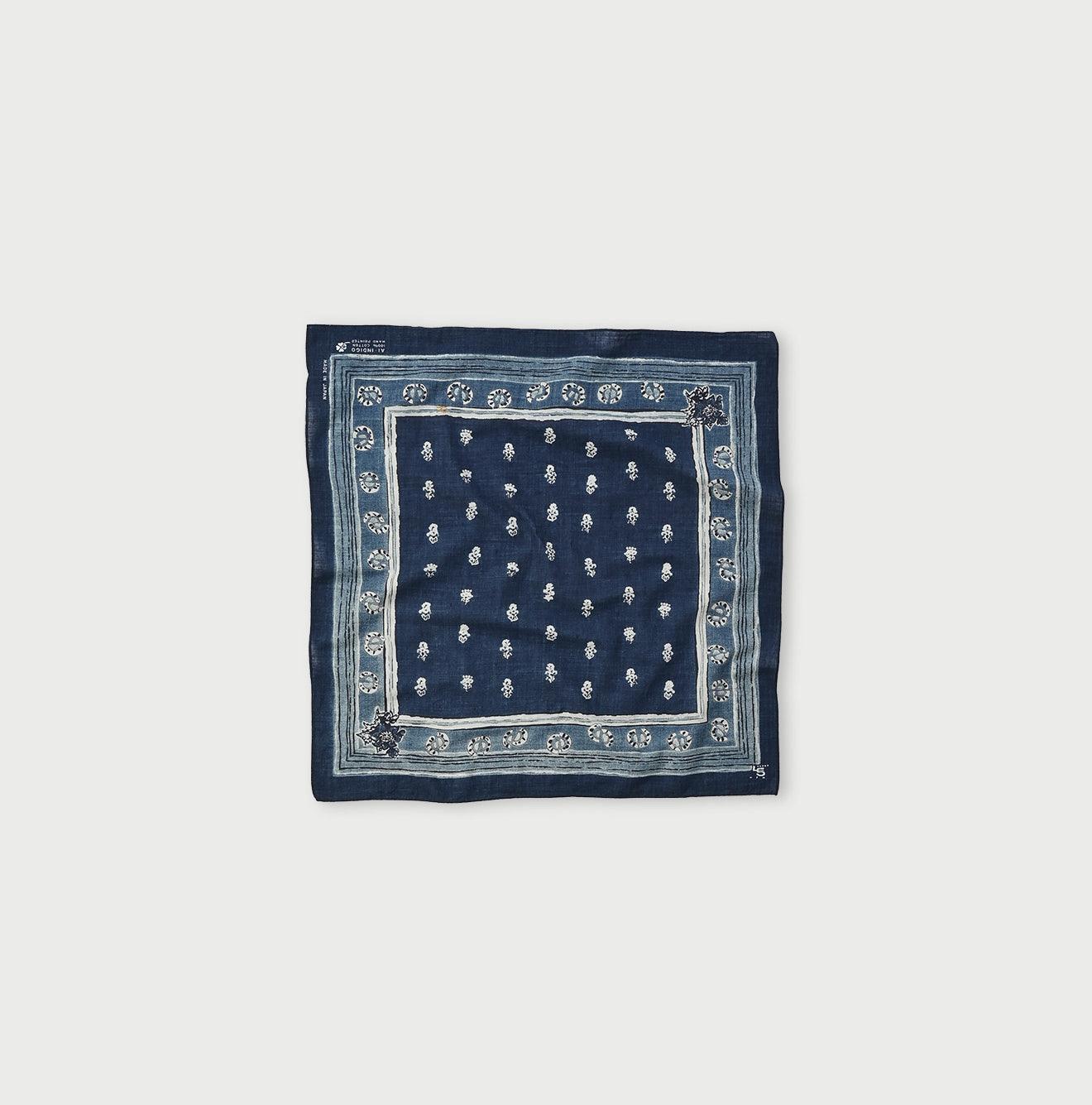 Indigo Supima Havana Bouquet Bandana