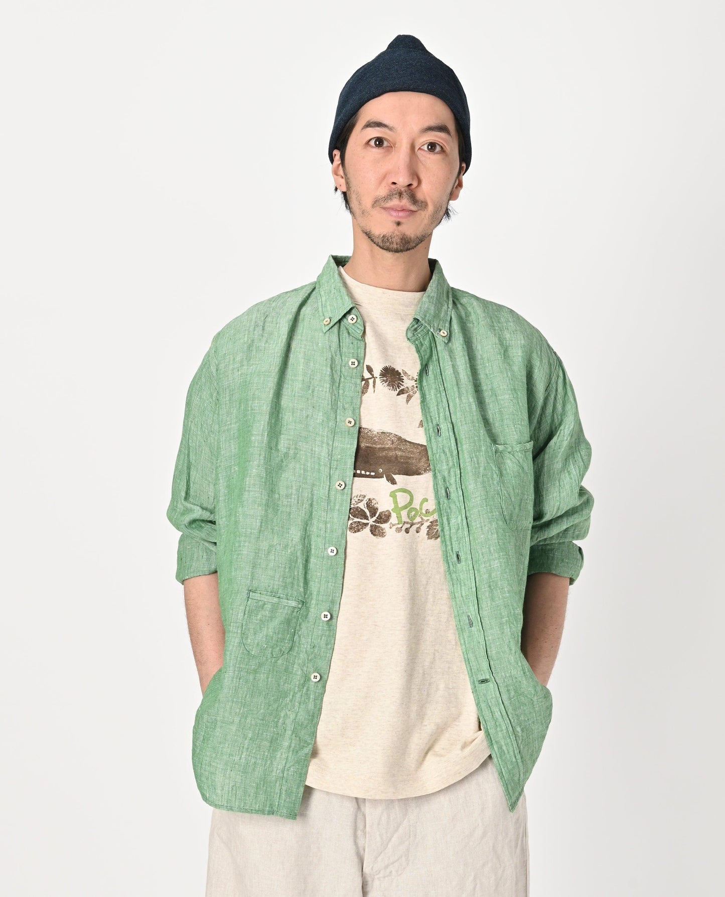 Indian Linen 908 Ocean BD Shirt