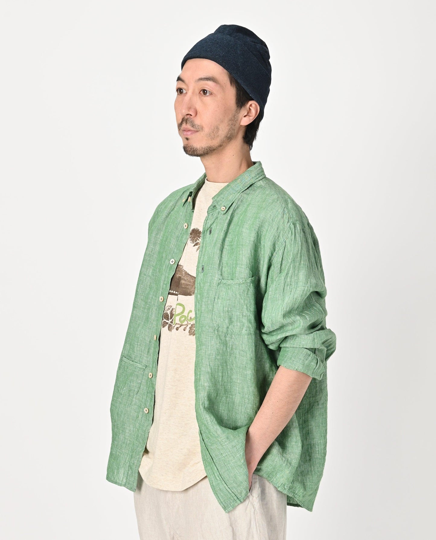 Indian Linen 908 Ocean BD Shirt
