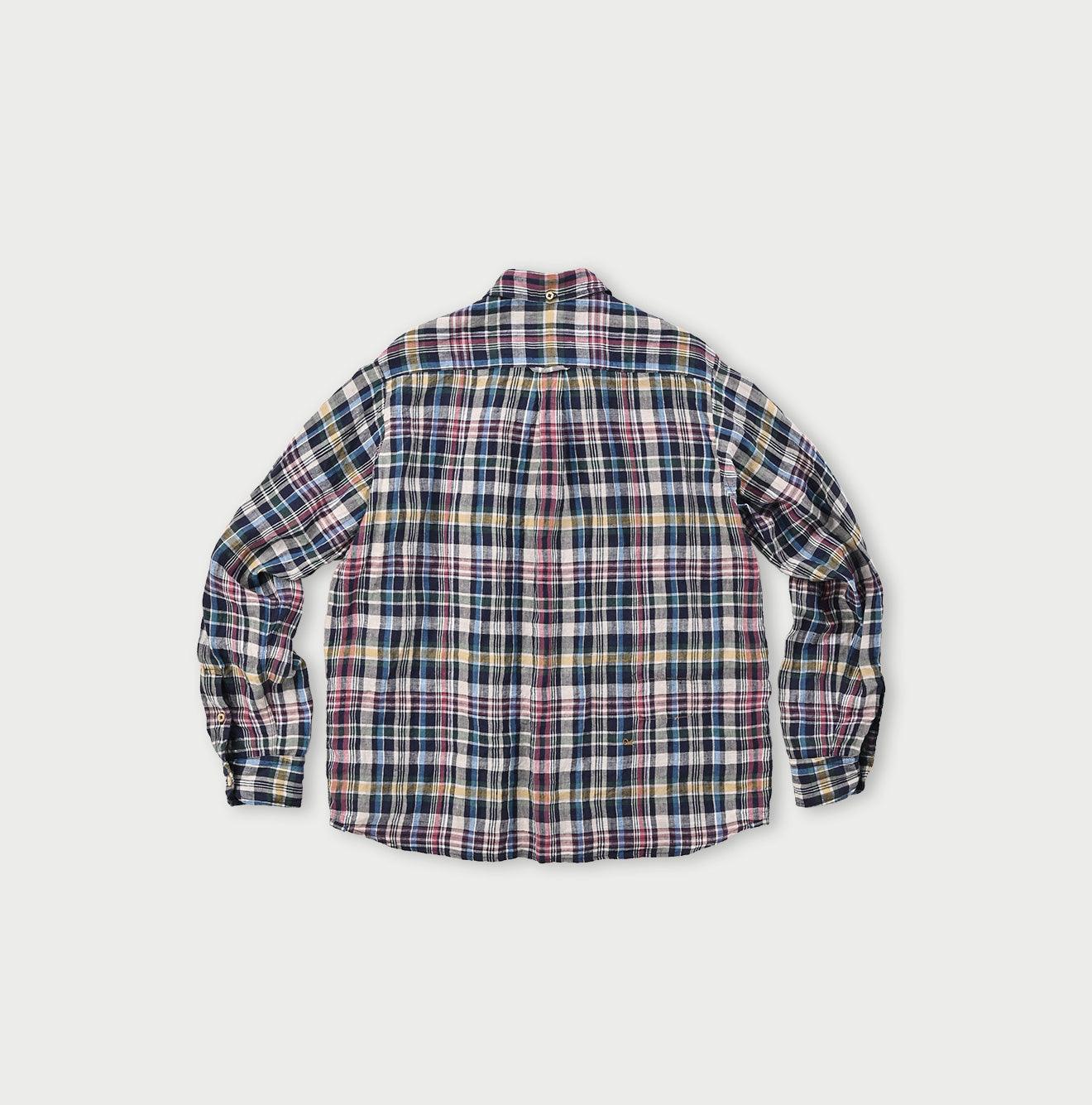 Indian Linen Madras 908 Ocean BD Shirt