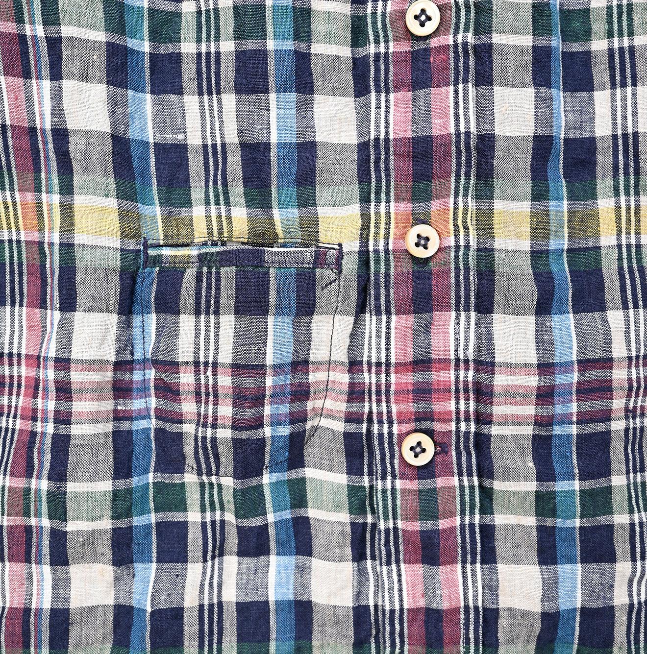 Indian Linen Madras 908 Ocean BD Shirt