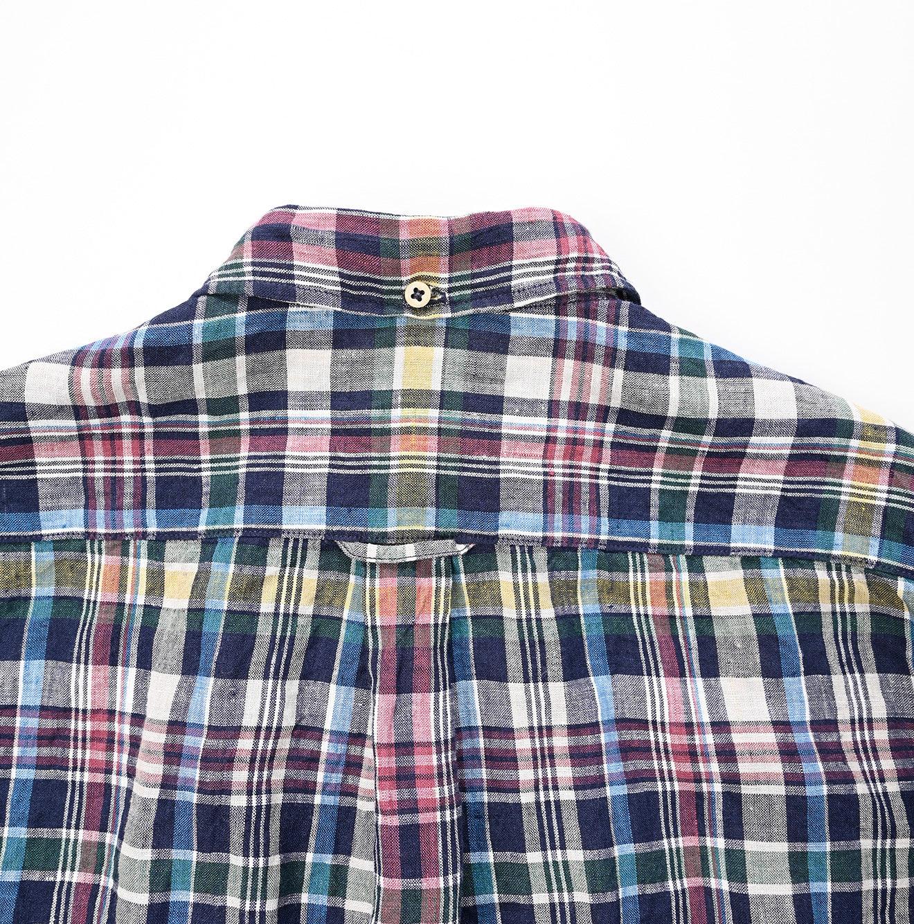 Indian Linen Madras 908 Ocean BD Shirt