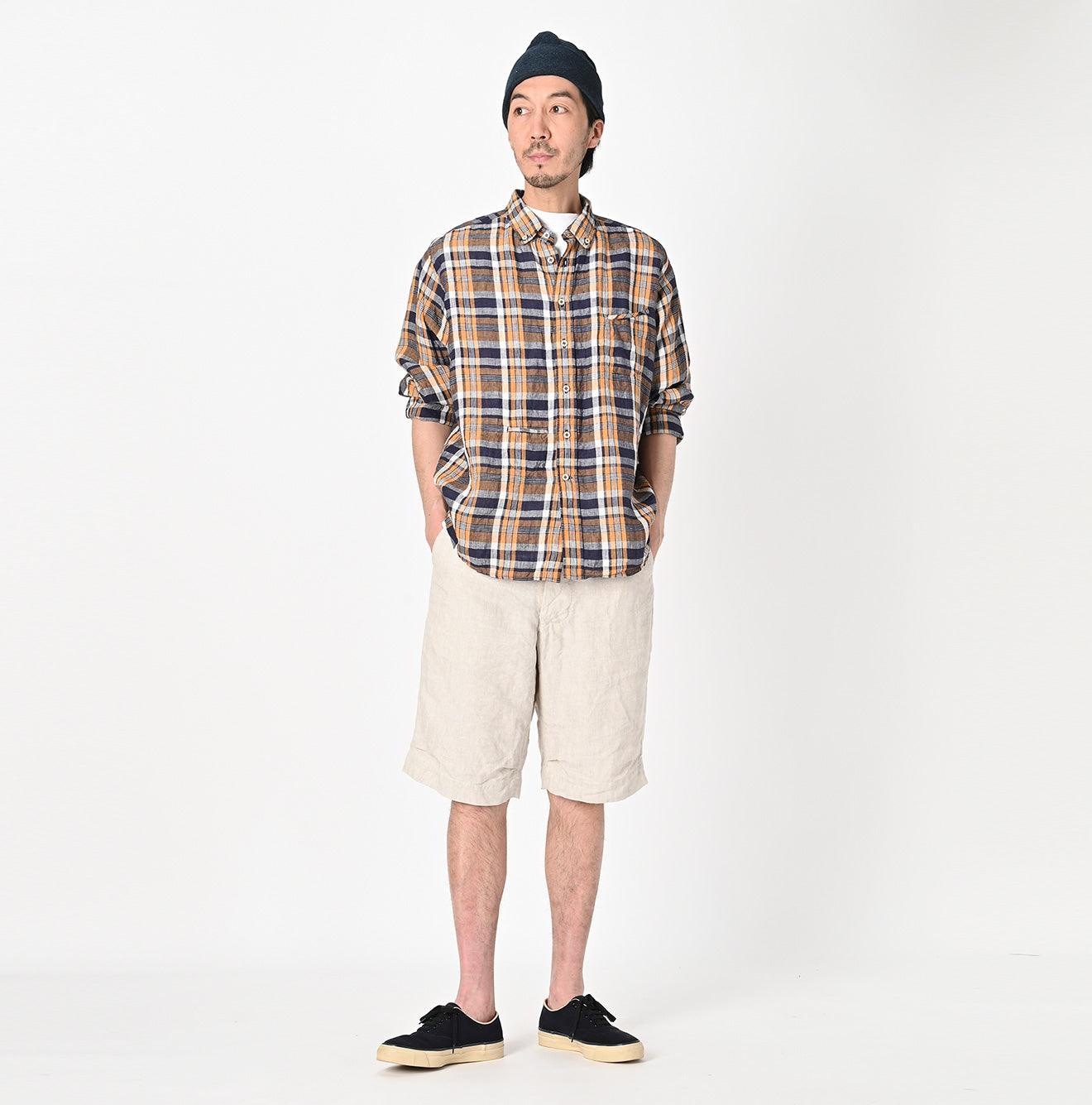 Indian Linen Madras 908 Ocean BD Shirt