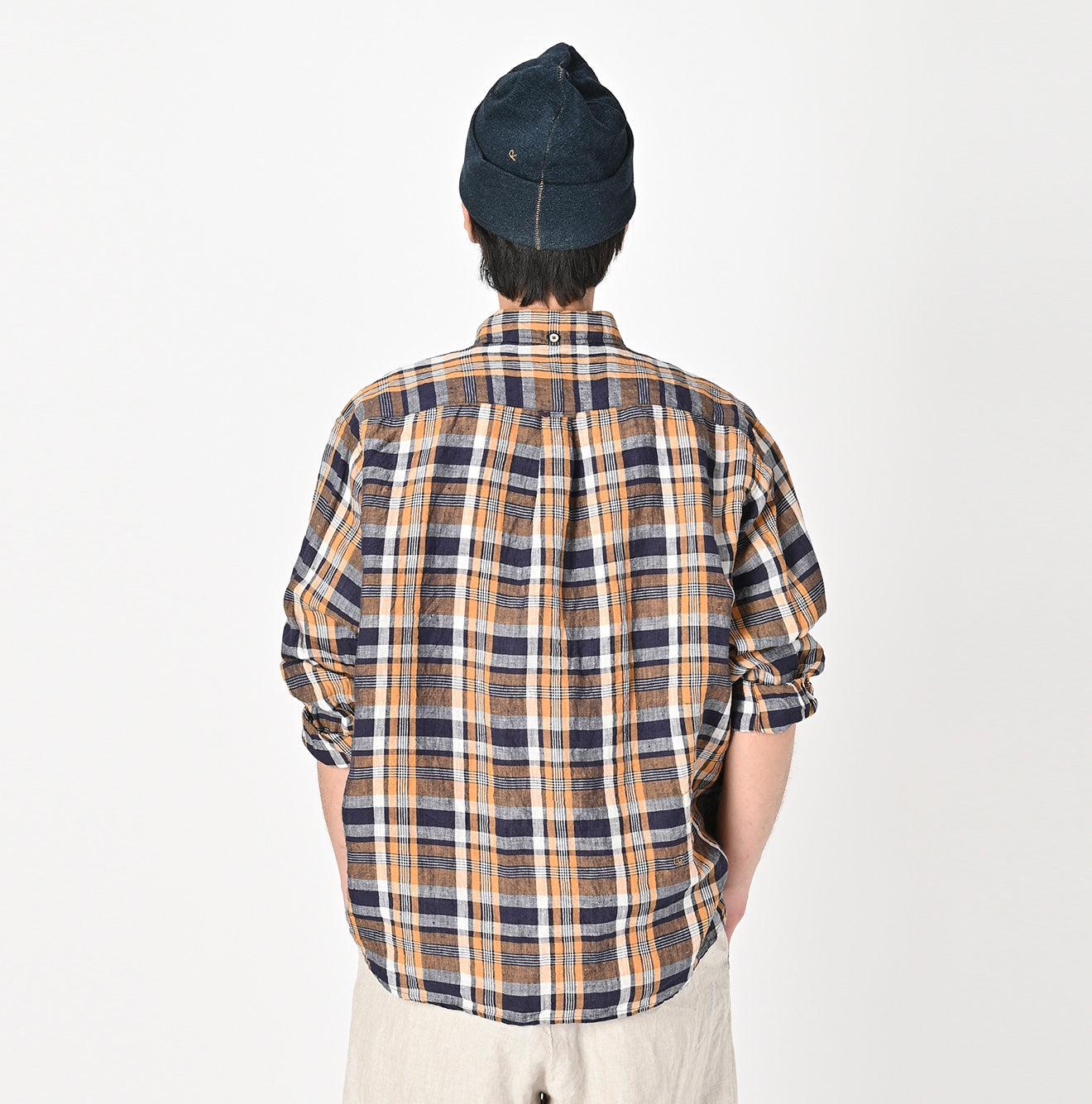 Indian Linen Madras 908 Ocean BD Shirt