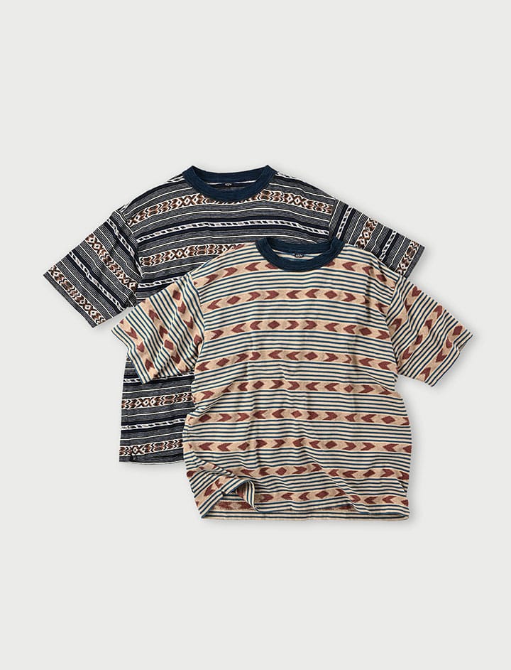 Jacquard Stripe 908 Ocean T-shirt