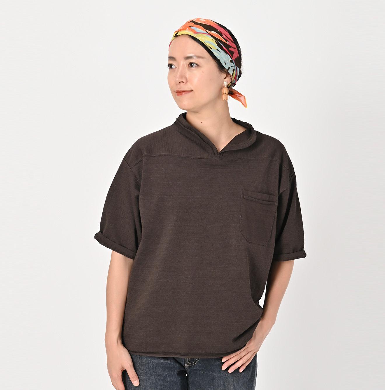 Dekoboko Knit-sewn Outer T-shirt