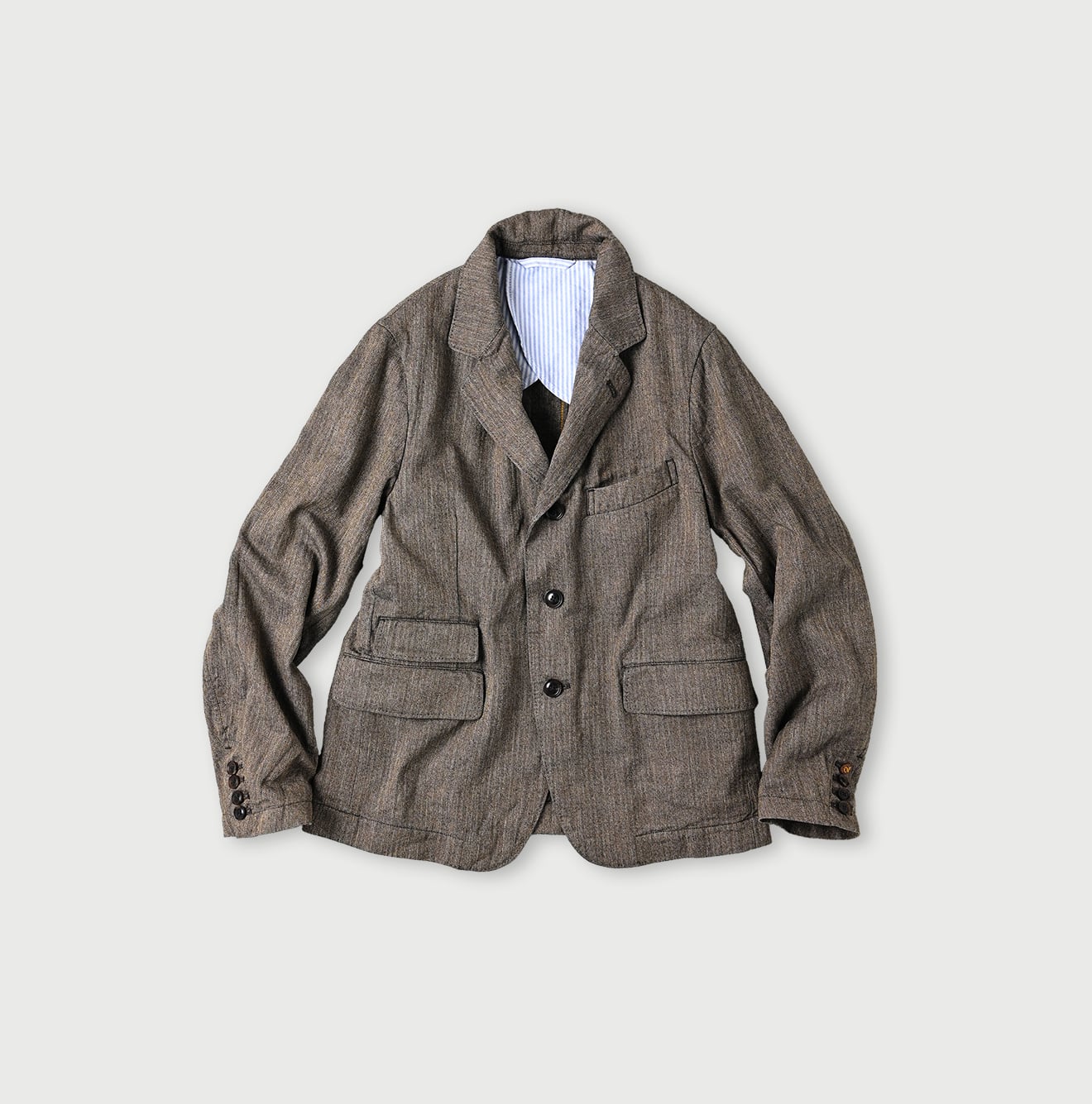Indigo Herringbone Tweed 908 Notting Hill Jacket | 45R Official