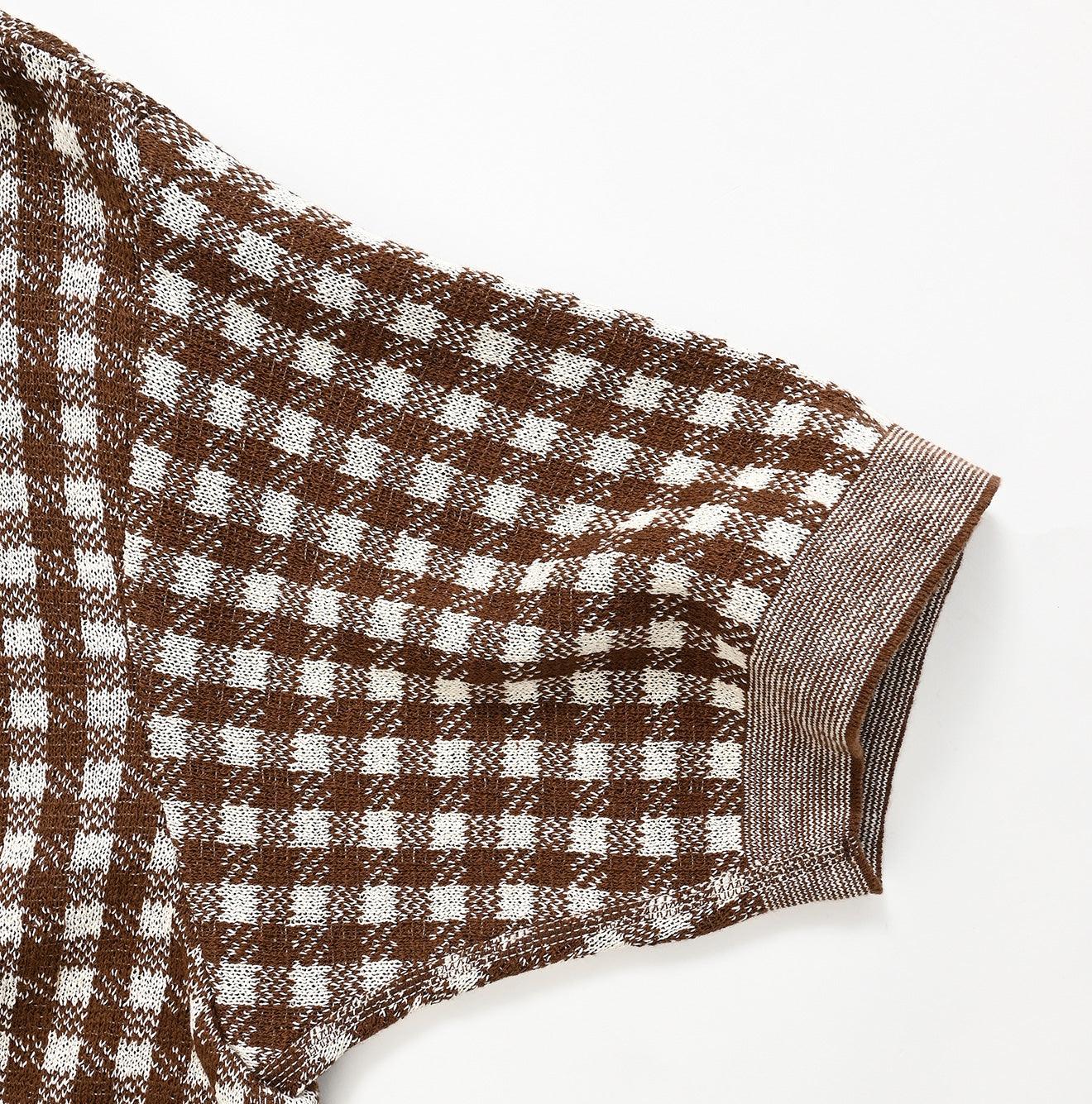 908 Gingham Jacquard Yockneck