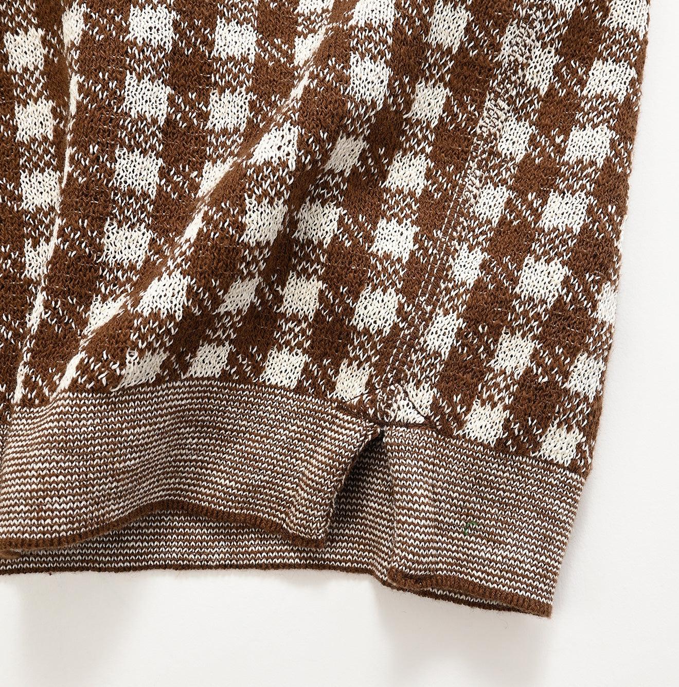 908 Gingham Jacquard Yockneck