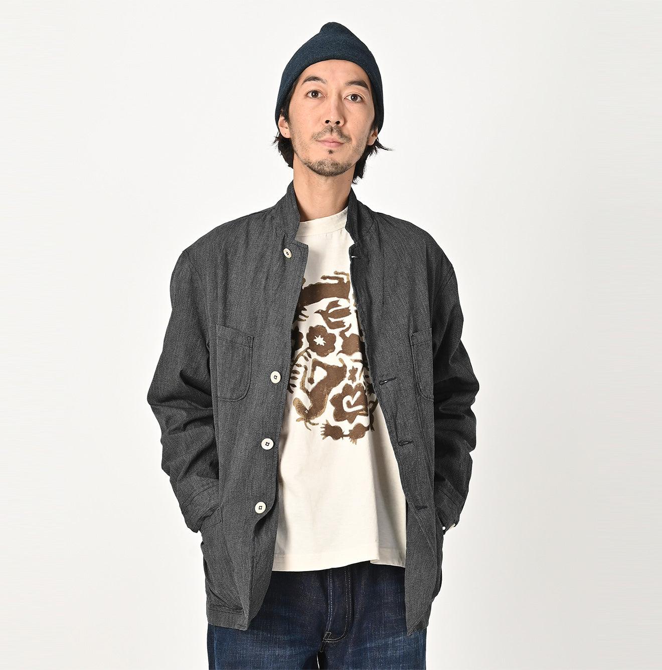 Indigo Yorimoku Shirt Jacket Men