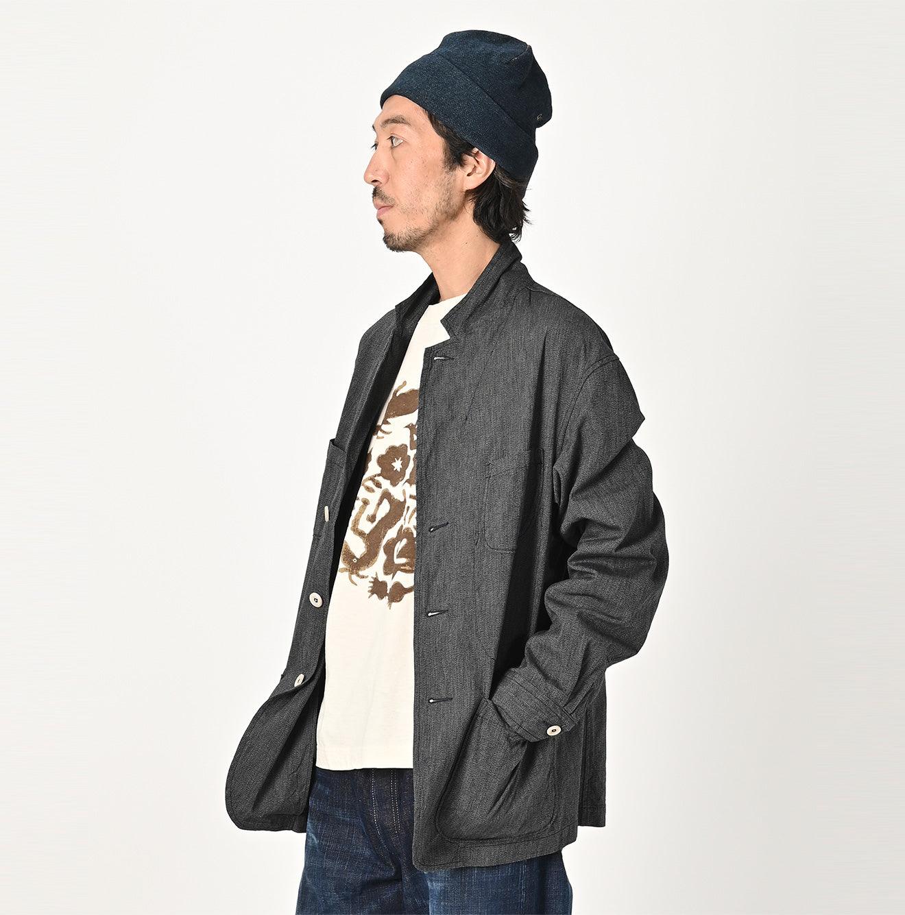 Indigo Yorimoku Shirt Jacket Men