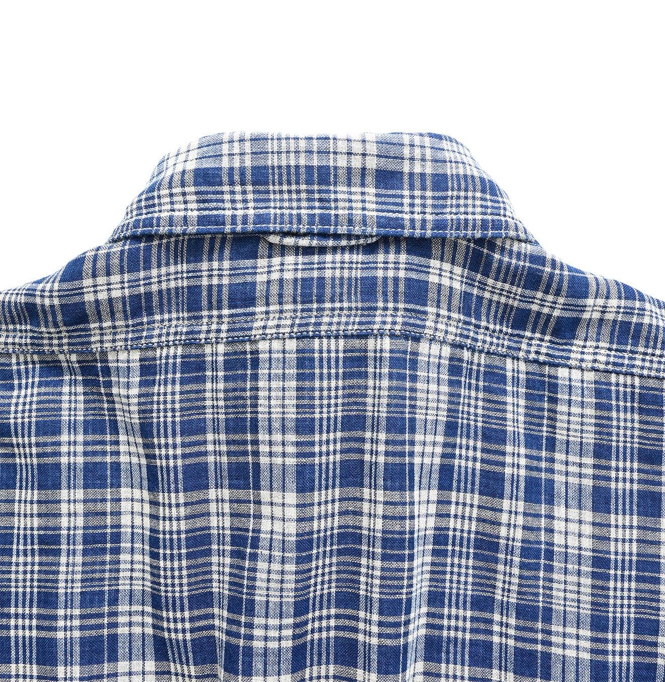 Indigo Fuwafuwa Double-woven 908 Country Shirt
