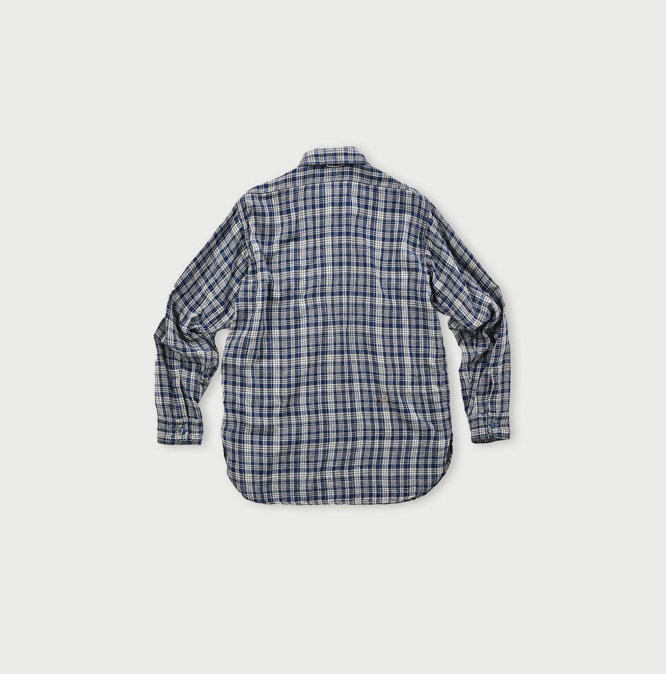 Indigo Fuwafuwa Double-woven 908 Country Shirt