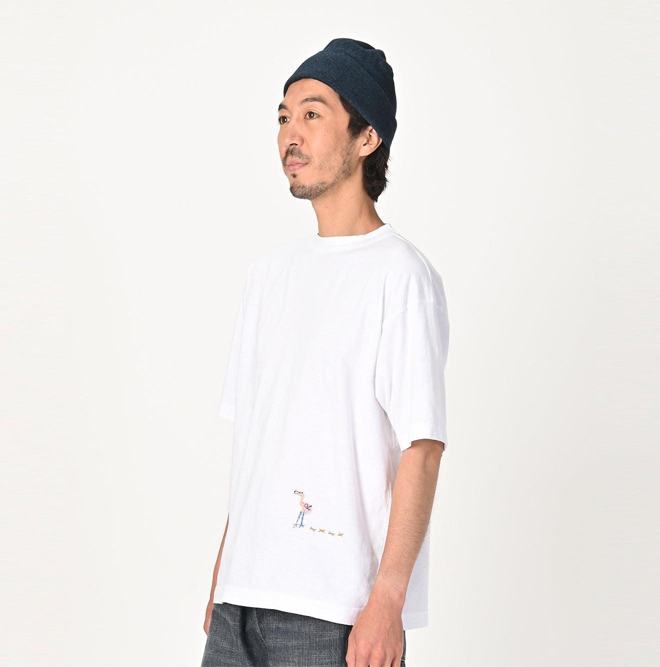 908 Flamingway Emboidery T-shirt