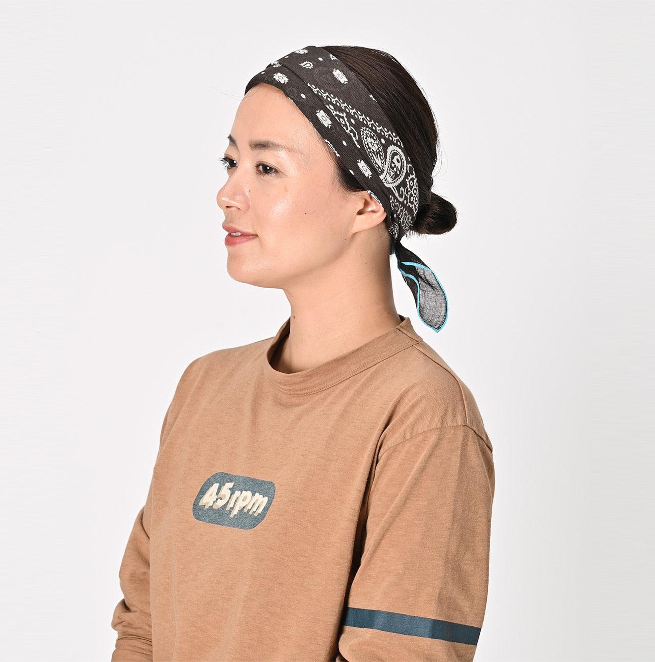 Gauze Cross Paisley Bandana