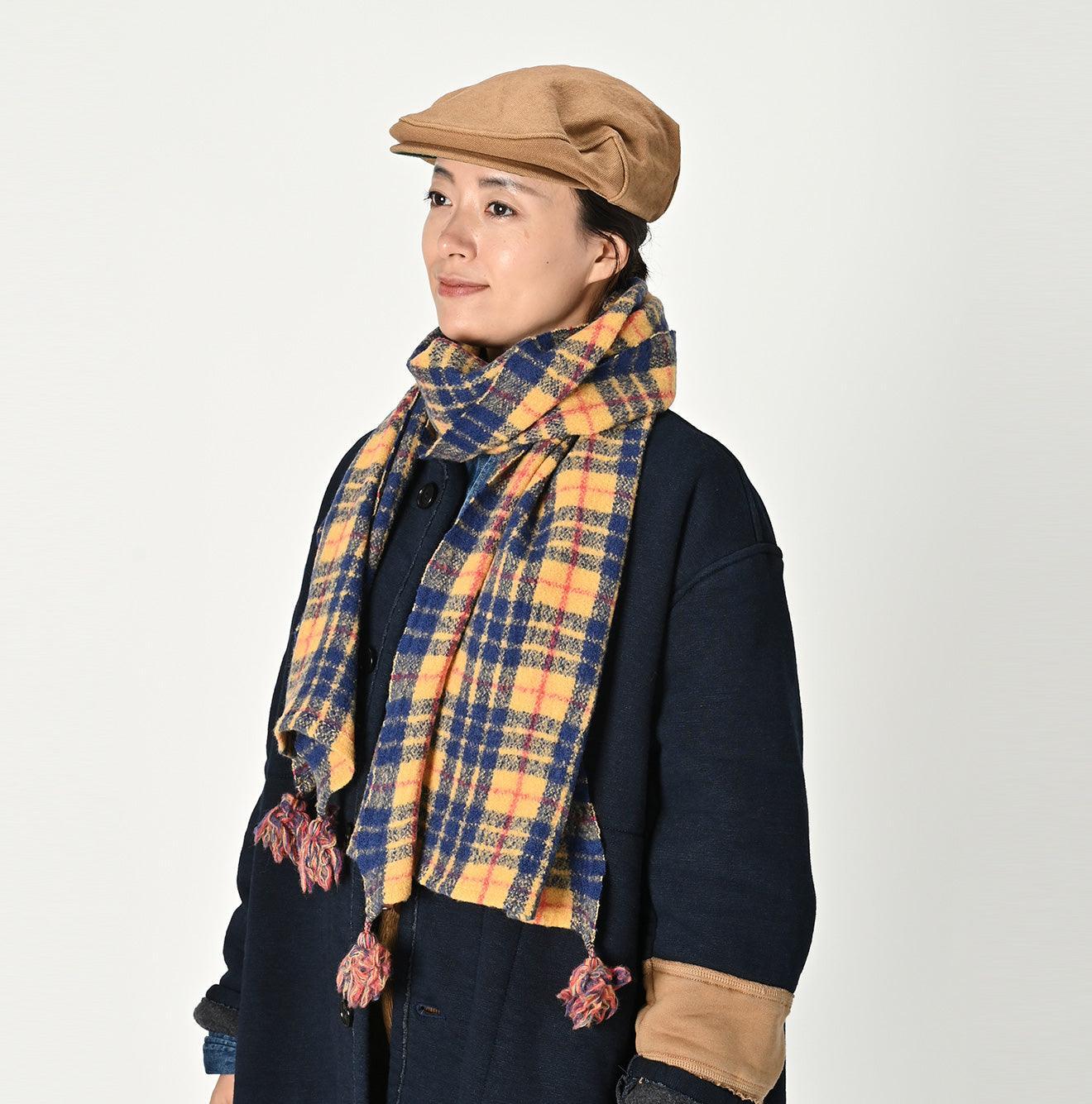 Madras Boiled Wool Muffler