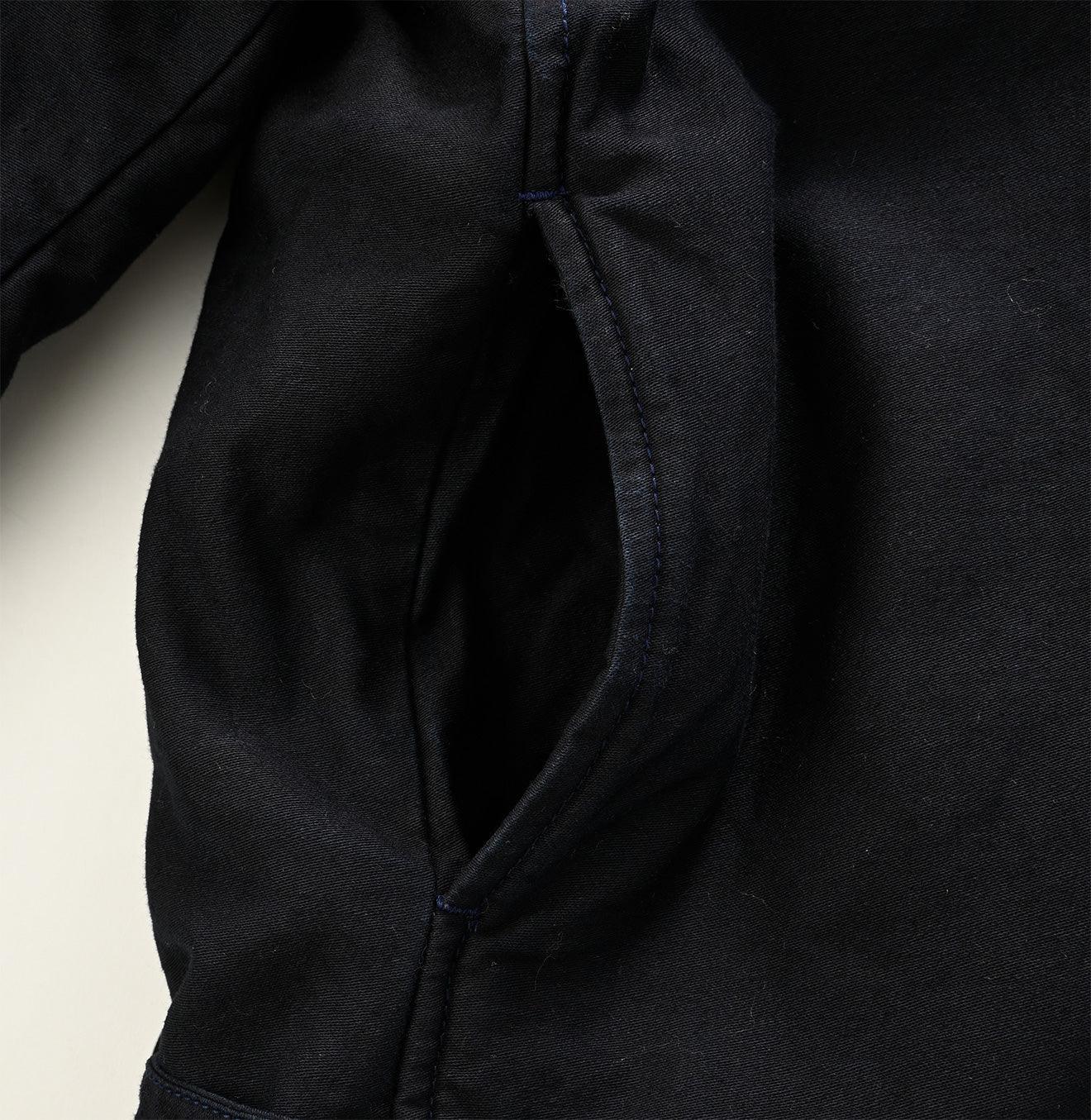 Indigo Satin Boa 908 Blouson