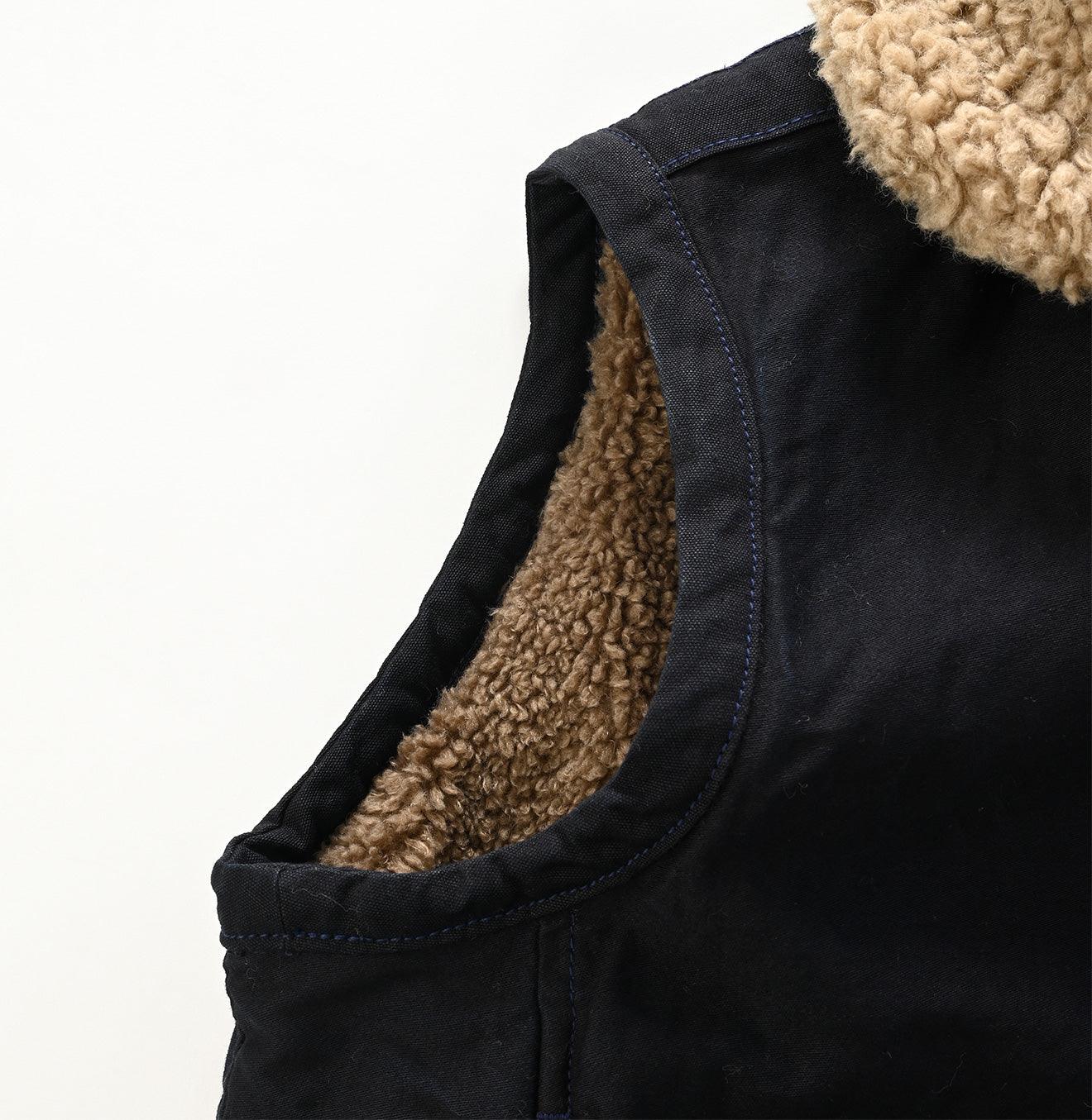 Indigo Satin Boa 908 Vest