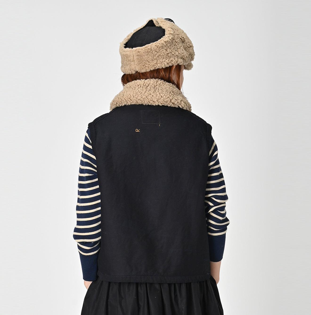Indigo Satin Boa 908 Vest