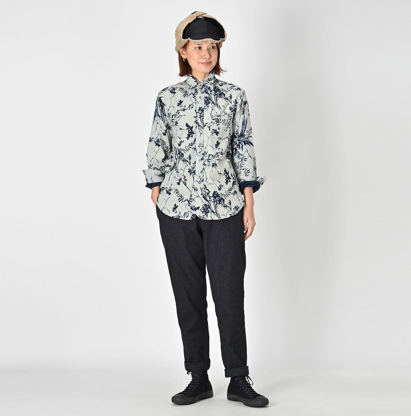 Indigo Yorimoku Kersey Easy Slacks