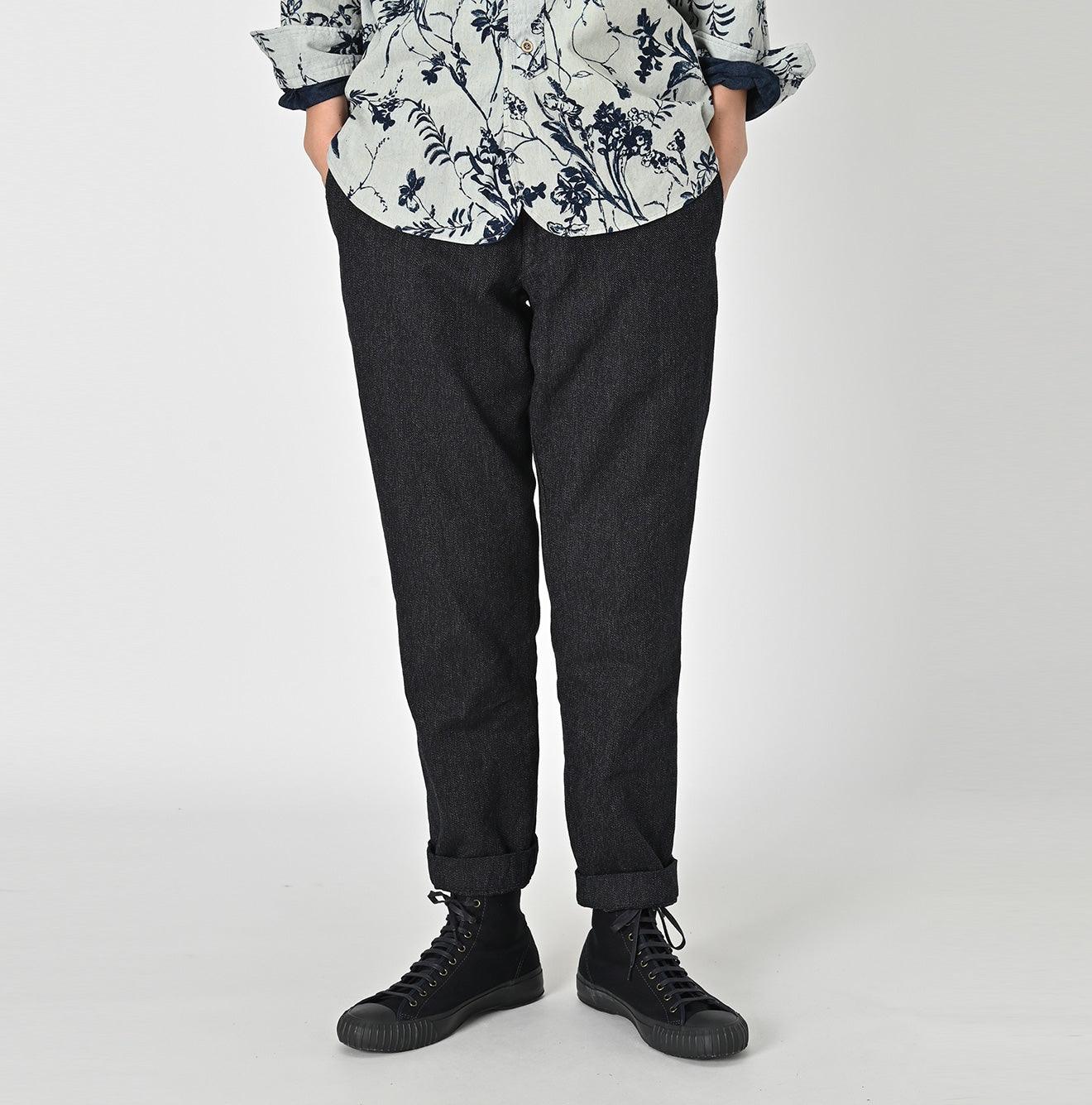 Indigo Yorimoku Kersey Easy Slacks