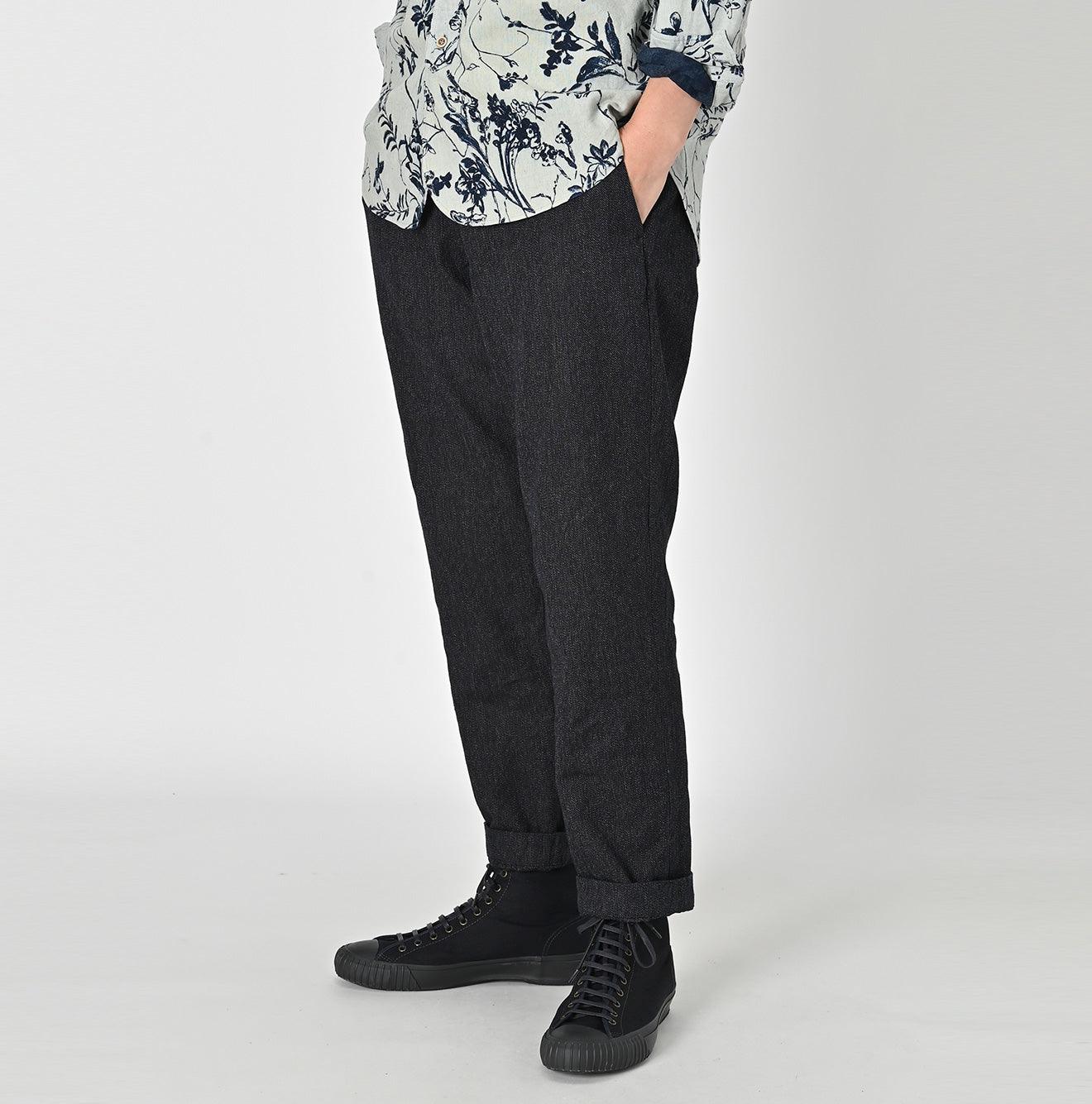 Indigo Yorimoku Kersey Easy Slacks