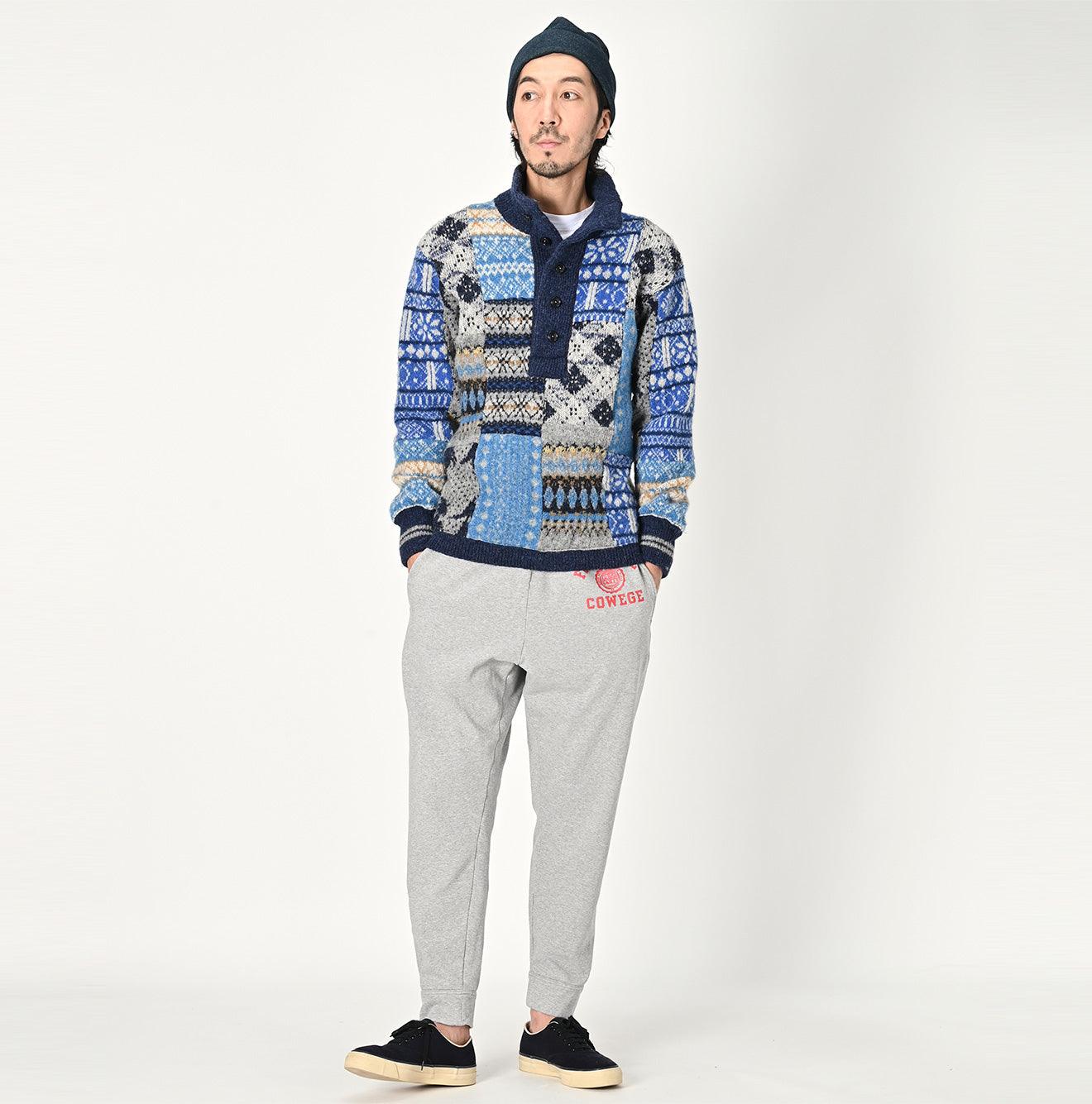 Patchwork 908 Henley Sweater