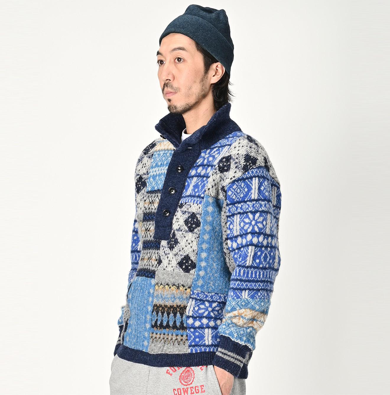 Patchwork 908 Henley Sweater