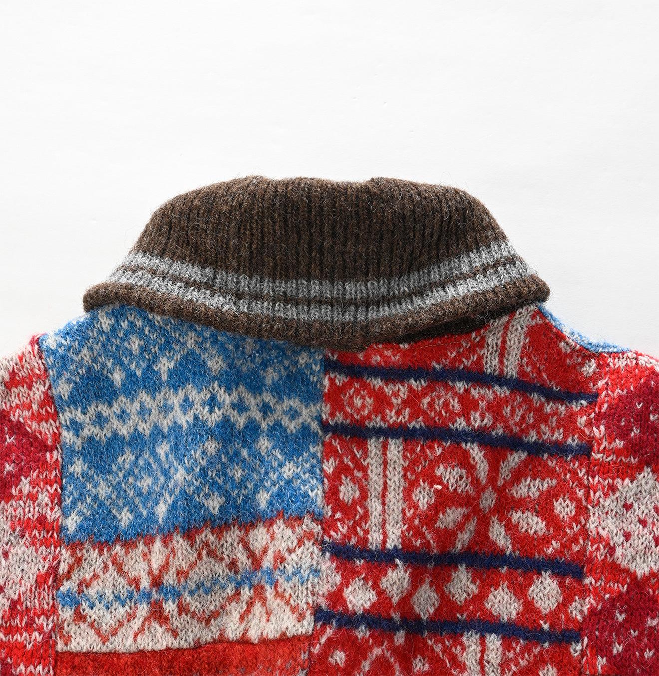 Patchwork 908 Stadium Cardigan