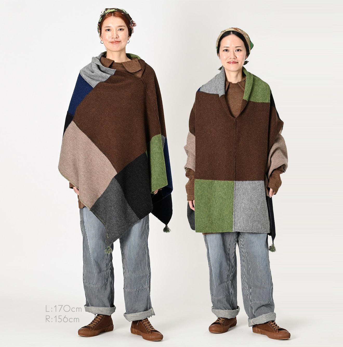 Boiled Pojagi Poncho